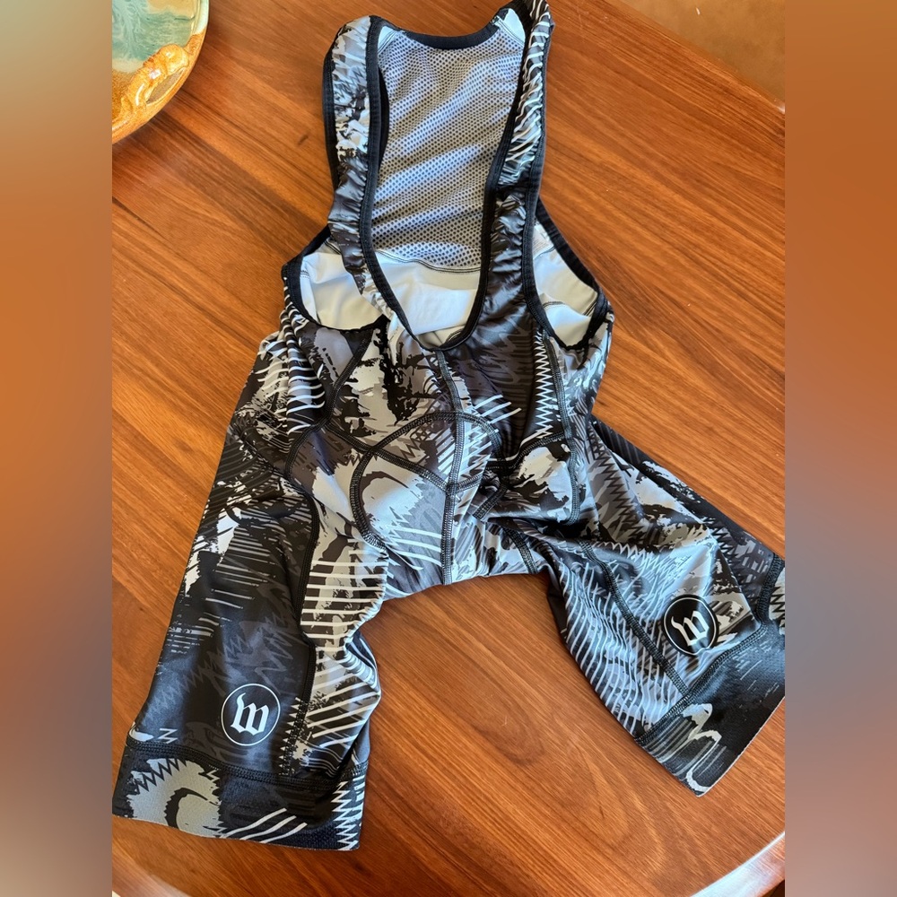 WATTIE INK Cycling Bib Suit Padded Biking Tri Triathlon Size Medium